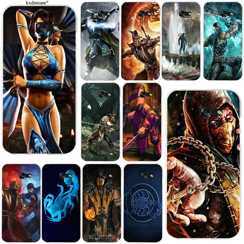 Мягкие Аксессуары для мобильных телефонов Scorpion in More Kombat Samsung Galaxy A3 A5 A7 2016 2017 Core 8262