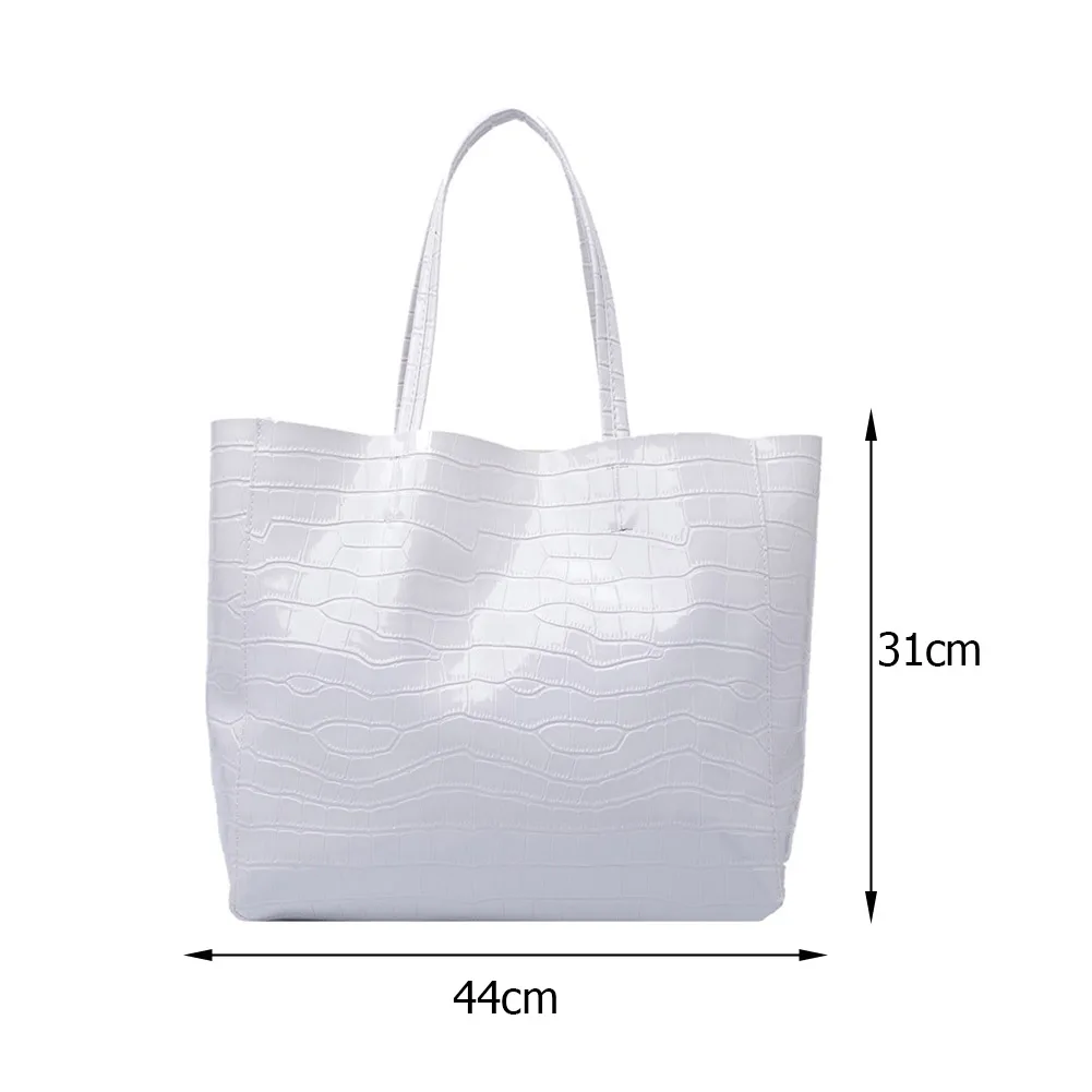 

Fashion Women Bags Casual Totes Bag New Alligator Leather Shoulder Handbags Wild Lady's Bag Large Capacity Shopper Totes