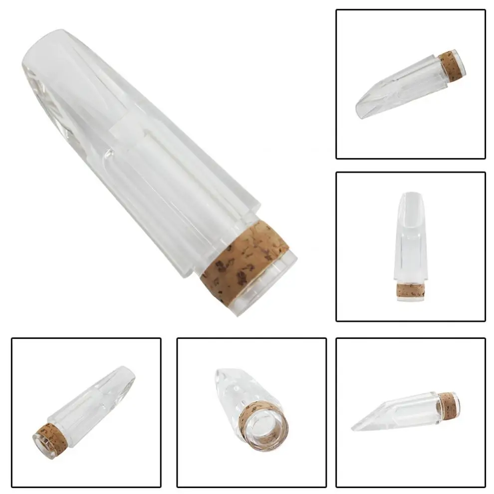 

Professional Transparent Bb Clarinet Mouthpiece Acrylic Material Bolwtorch Woodwind Instruments Parts Accessories with Cork
