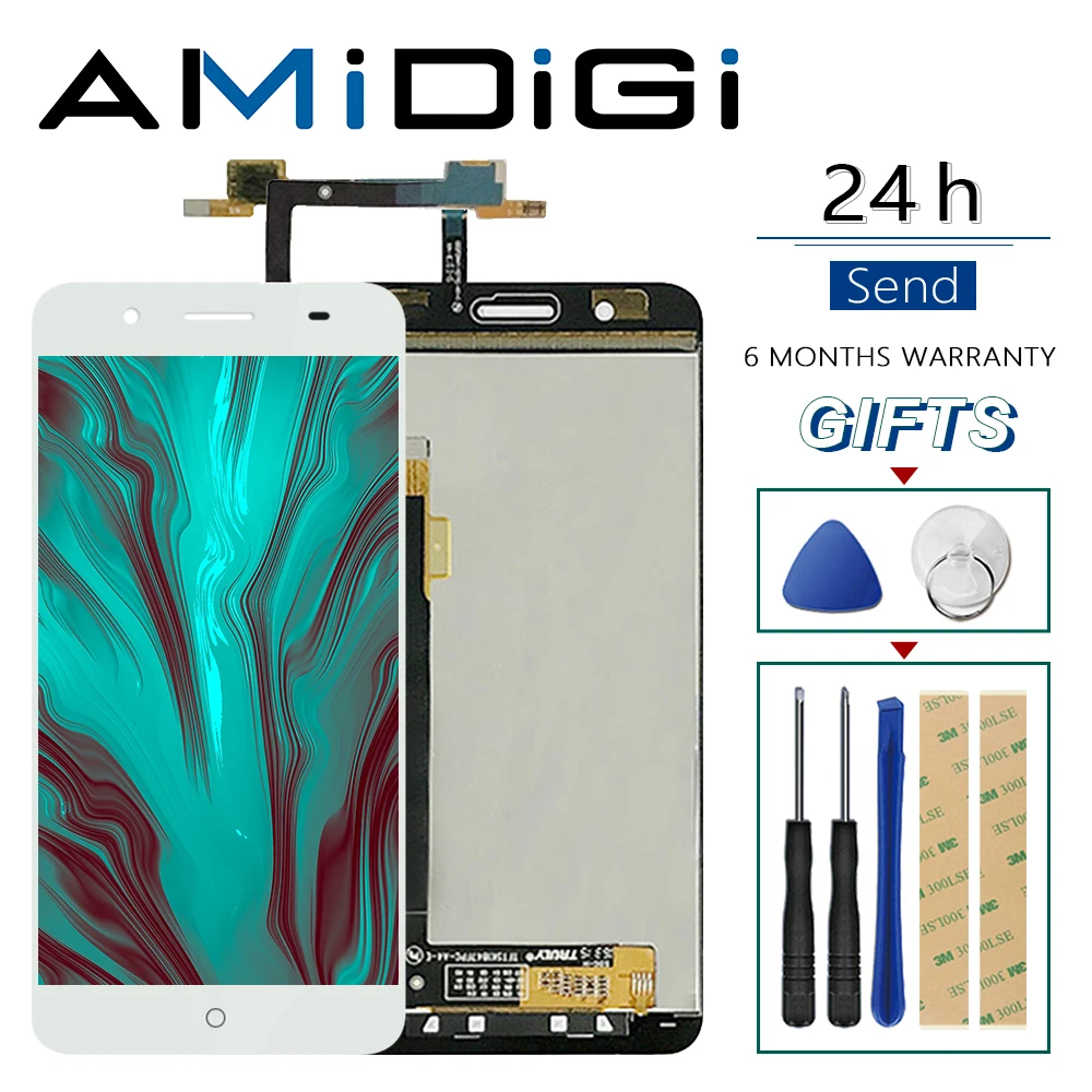Для ZTE Blade A610 plus A2 ЖК дисплей и сенсорный экран дигитайзер 5 дюймов фотоаксессуары