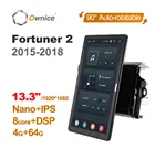 1920*1080 Ownice 1 Din Android 10,0 автомобиль радио forToyota Fortuner 2 2015 - 2018 аудио плеер с GPS 13,3 дюймов автоматический вращающийся Nano