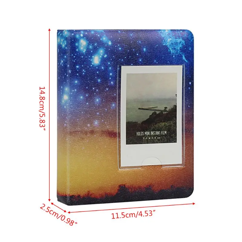 

64 Pockets 3 Inch Starry Sky Photo Book Album For Fujifilm Instax Mini Films 9 8 7s 90 70 25 Name Card Holder