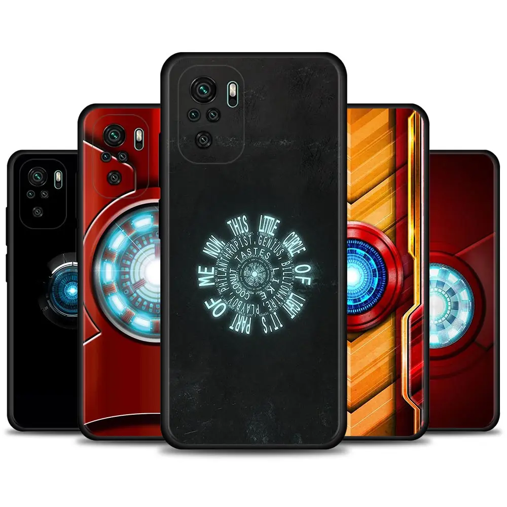 

Phone Case For Xiaomi Redmi Note 9 8 10 Pro 9T 9S 8T 7 10pro Max Coque for redmi 9 9C 9A 9T 8 8A 7 7A Cover Marvel Cool Iron Man