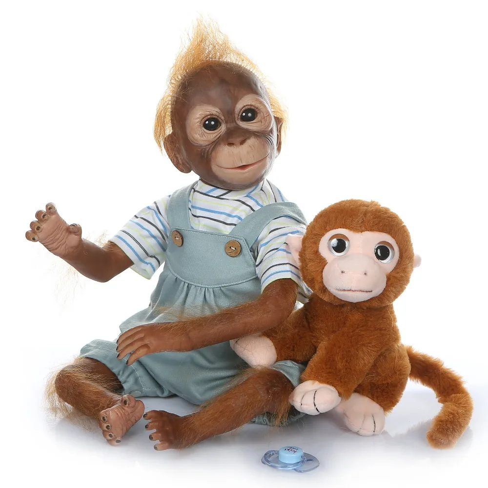 Кукла реборн Macaco Bonecas детская игрушка размер 21 дюйм 52 см из хлопка семейная кукла