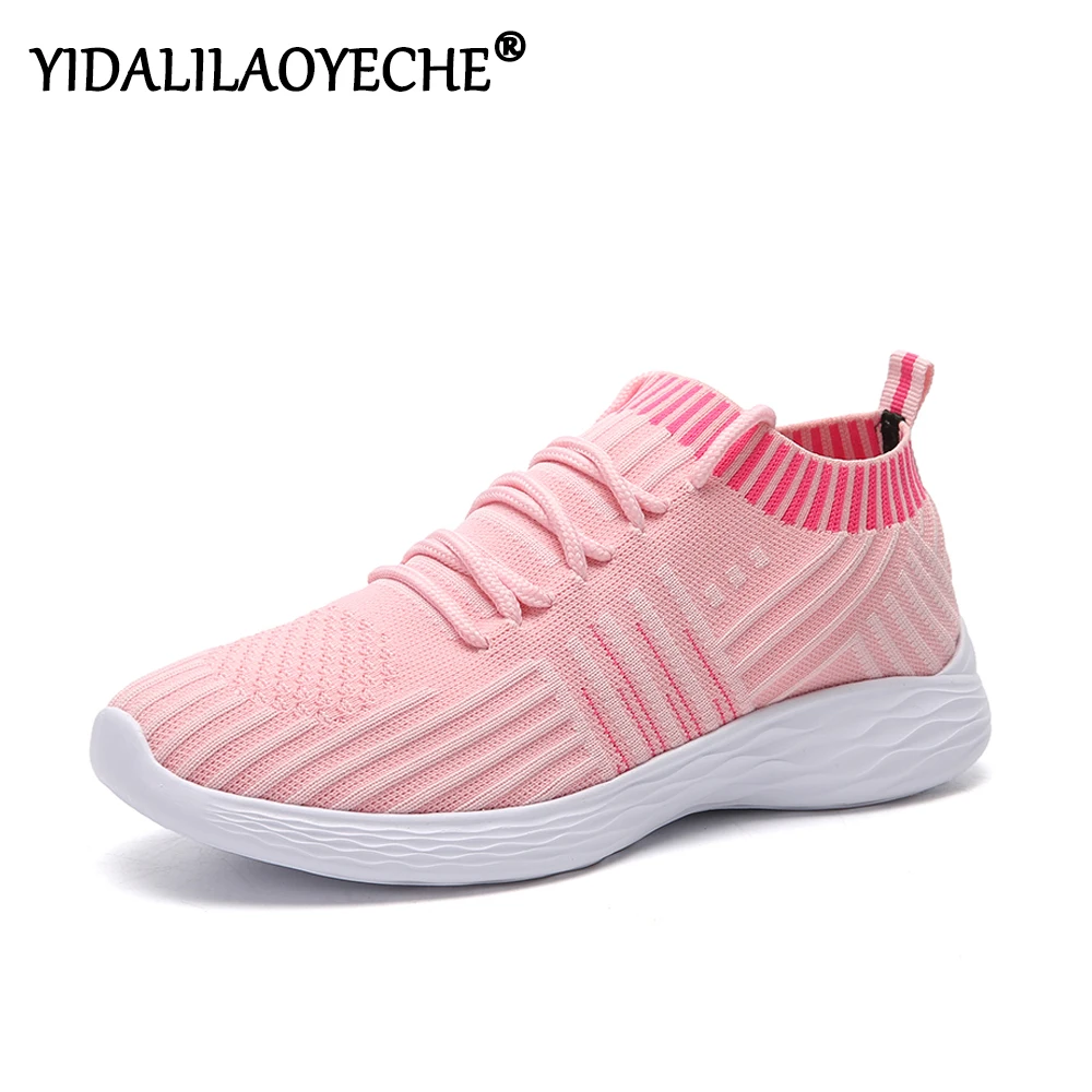 Женская обувь на плоской подошве женская из дышащей сетки однотонная