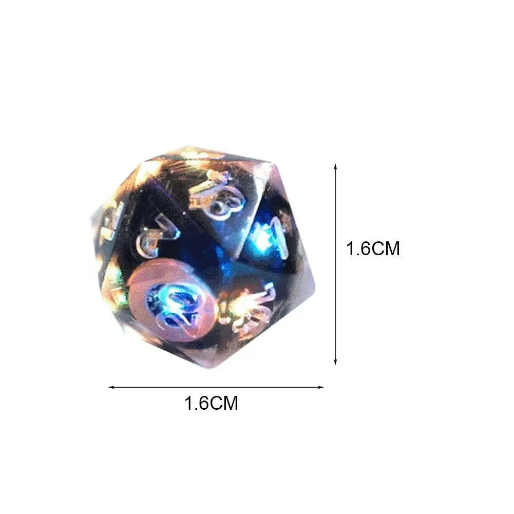 

LED Hits Night Light Dice Polyhedral Luminous Mini Colorful Dice Fun Game KTV Bar For Club Entertainment