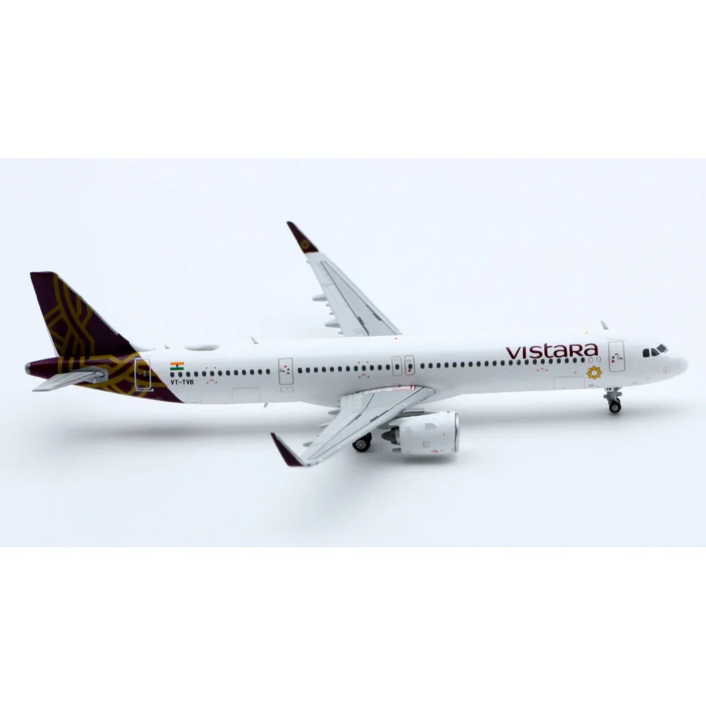 Коллекционный самолет из сплава в подарок JC Wings XX4467 Vistara Airlines Airbus A321NEO, литой под давлением самолет JET, модель VT-TVB с подставкой (art.: 3920d0e166fa9) - 3920d0e166fa9