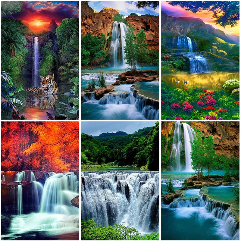 

5D DIY Diamond Painting Tree Natural Cross Stitch Full Square Round Resin Rhinestone Embroidery Scenery Diamond Mosaic Wall Art