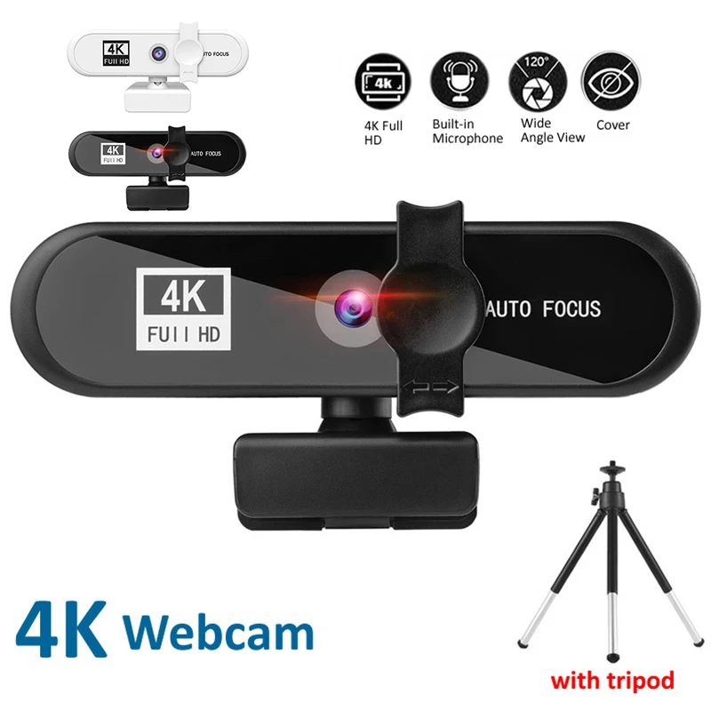 

Sailvde 4K Webcam Conferentie Pc 2K Webcam Autofocus Usb Web Camera Laptop Desktop Voor Kantoor Vergadering Thuis Met Mic 1080P