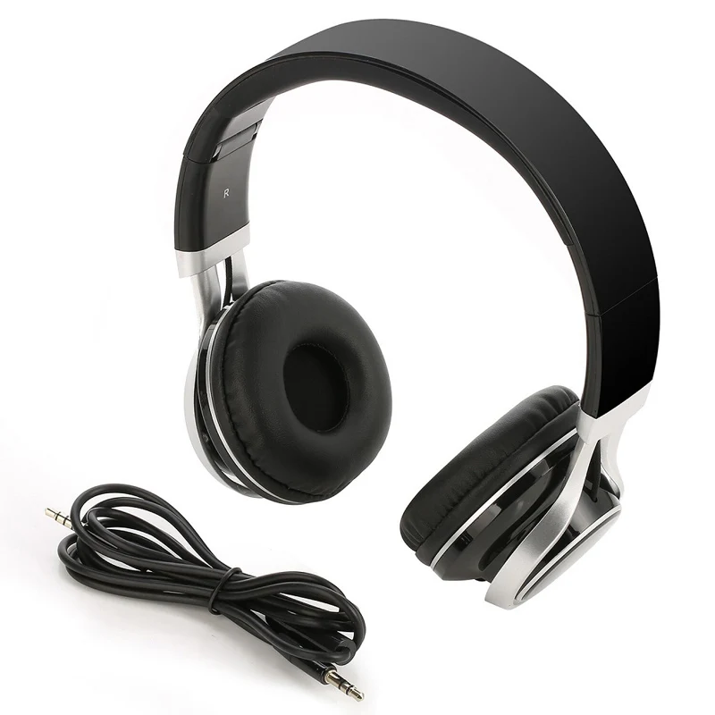 HiFi игровые наушники EP16 3 5 мм Проводные Складные стерео над ухом большие для