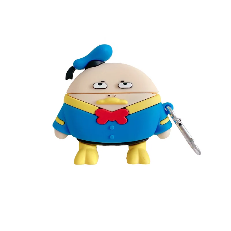 

For AirPods 1 2 Pro Case Soft Silicone Navy Duck Cute Cartoon Protective Wireless Earphone Cases For Apple Airpod 1 2 Case Cover