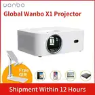Проектор 4K Wanbo X1, проектор глобальной яркости, портативный ЖК-проектор, домашние кинотеатры для смартфонов и офисов