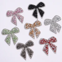 1020 pcs 3d crystal rhinestone bowknot patches for clothing iron on patch appliques bow knot decoration decal diy accessories