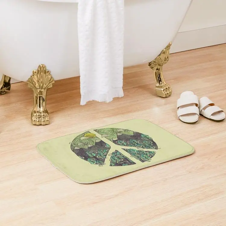 

Peaceful Landscape Bath Mat Floor Wash Living Room Modern Rug Anti-Slip Decoration Bedroom Toilet Shower Room Kitchen Home