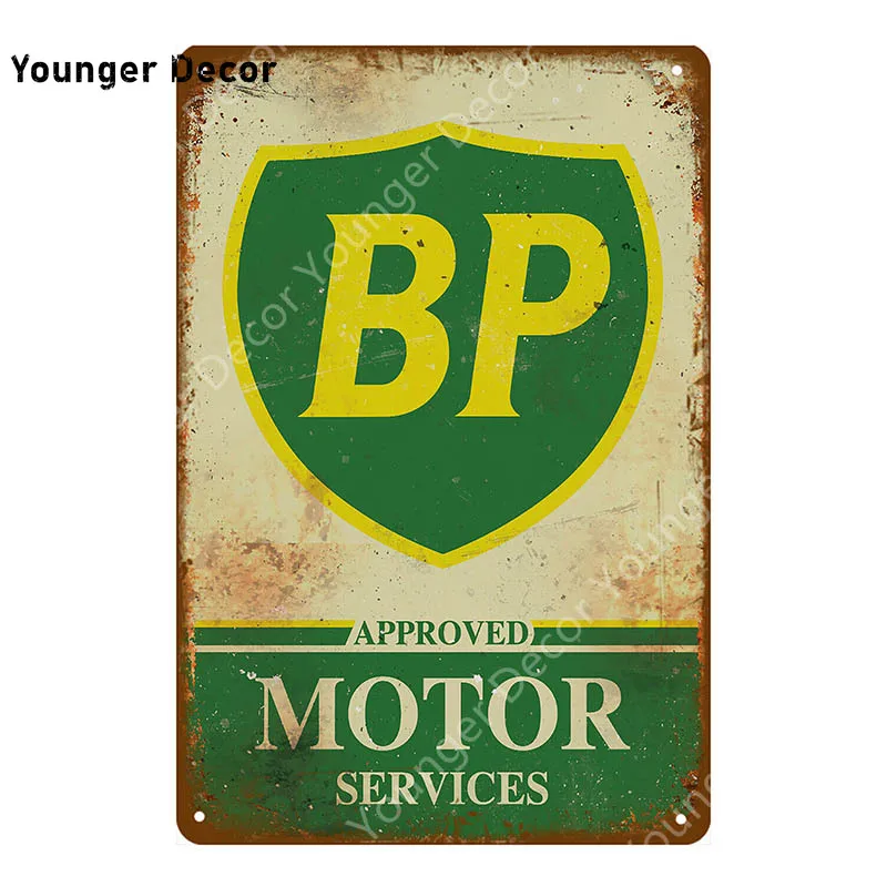 Винтажный Тексако Чемпион мотор масло оловянные знаки мотоцикл залива