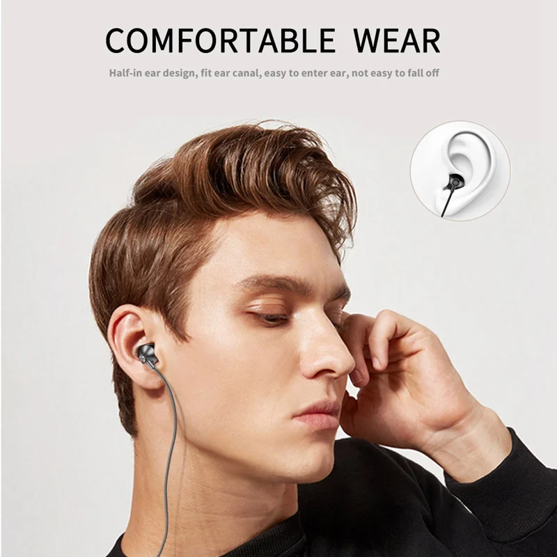 KISSCASE Wired Earphone For Phone iPhone Xiaomi mi Samsung Huawei Headset In-Ear With Mic In Ear Buds Earbuds Earpiece | Электроника