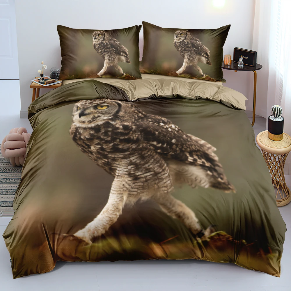 

3D Camel Comforter Covers Sets Quilt Covers Set Pillow Shames King Queen Full Twin Double Size Custom Design owl Linen Beds