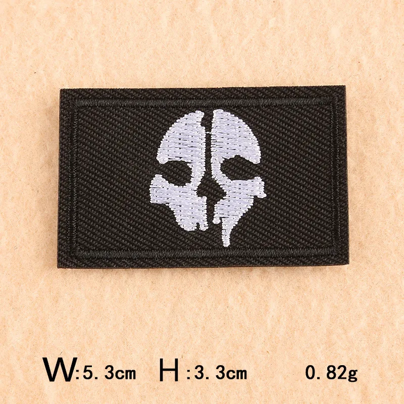 Черный и белый череп одежда вышитая нашивка-аппликация приклеивающиеся утюгом