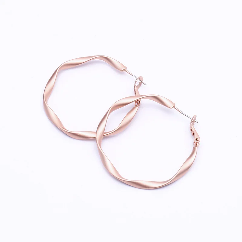 ELEGANCE11 женские серьги-кольца из розового золота Роскошные Дизайнерские геометрические круглые серьги для женщин серьги для костюма золотые кольца