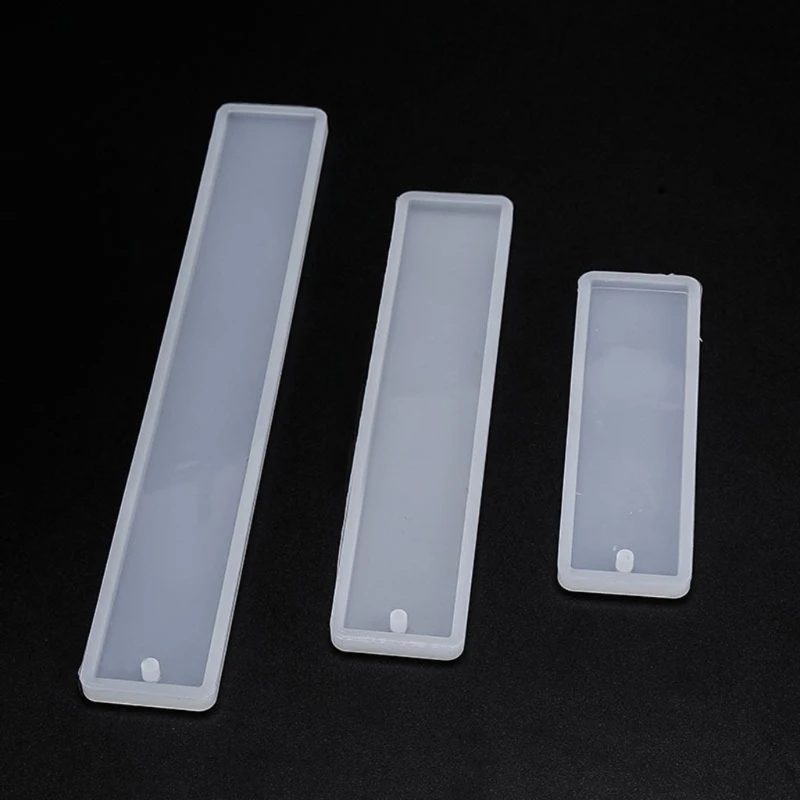

6 Pcs/Set DIY Crafts Crystal Epoxy Resin Mold Rectangle Bookmark Silicone Mould