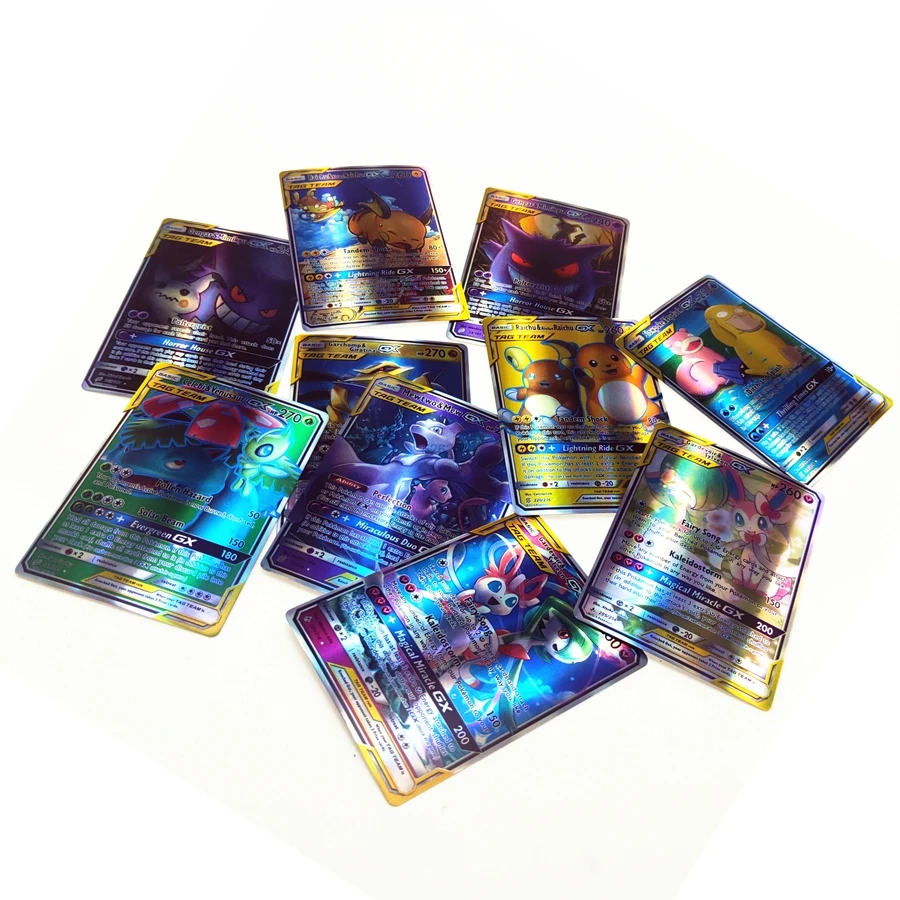 TOMY 200 шт Pokemon TAG TEAM Card Lot с 80tag team 20mega 20 ultra beast Gx | Игрушки и хобби