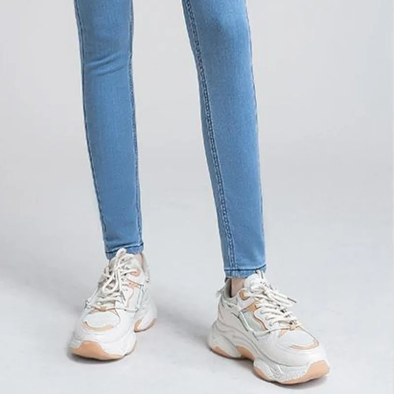 

Spring High Waisted Skinny Pants Women Black Clothing Woman Jeans Pencil Denim Clothes Streetwear Waist Casual Korean Plus Size