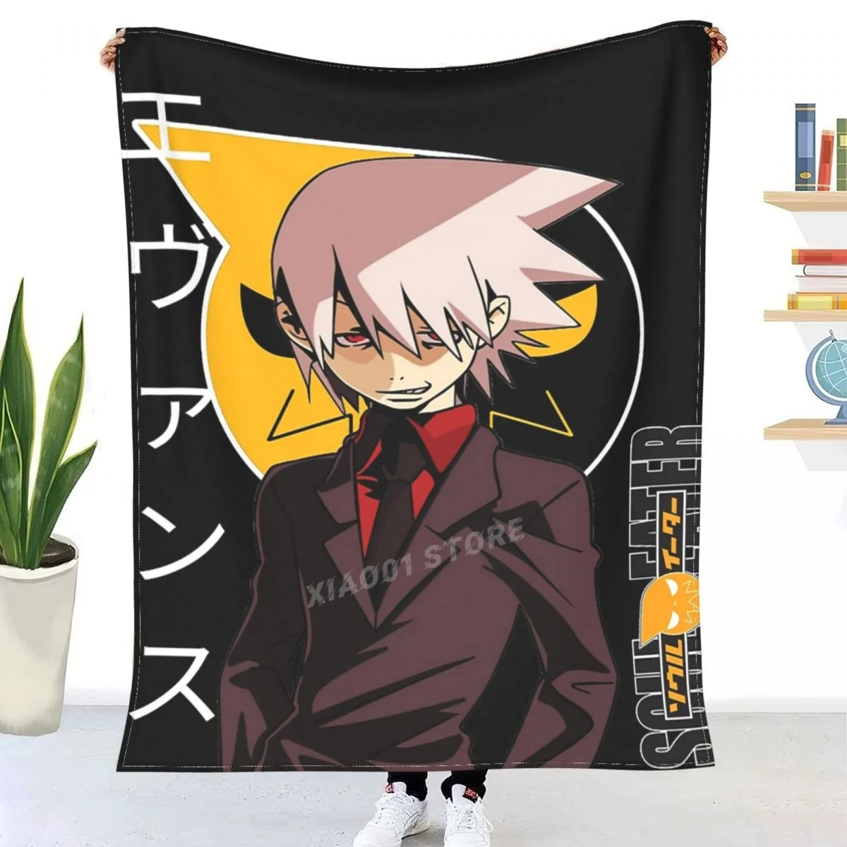 

Soul Eater - Evans Throw Blanket Sherpa Blanket Bedding soft Blankets