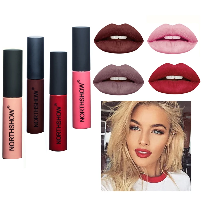 Матовый блеск для губ бархатная губная глазурь долговечная жидкая помада