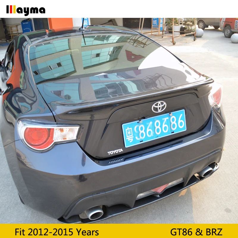TRD Стиль углеродного волокна задний багажник спойлер для Toyota scion GT86 2012 2015 год Subrau