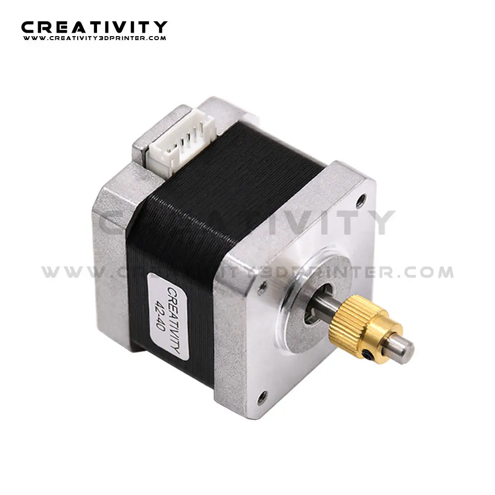3d printer stepper motor 42 40 with 40 teeth brass extrusion gear for creality ender 3proender 5cr x10 3d printer parts free global shipping