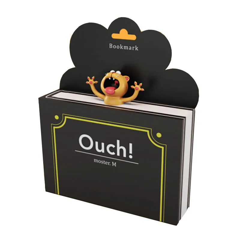 3D Животные сжатие кошка кролик мышь закладки креативная мини фигурка волка