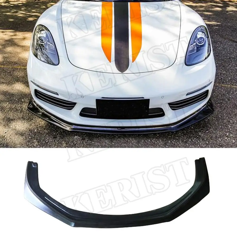 Передний спойлер для губ из углеродного волокна porsche 718 cayman boxster 2017 и выше |