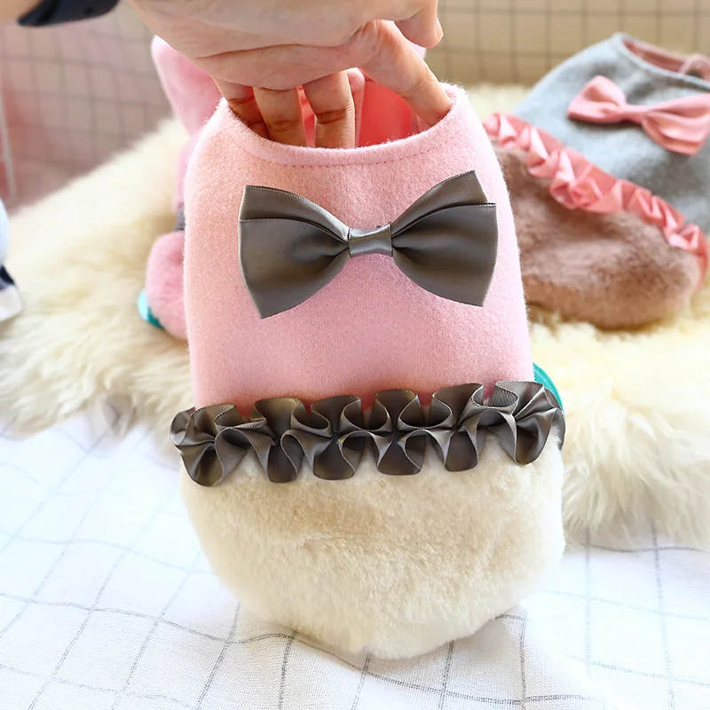 Милое бальное зимнее платье для маленьких собак Высококачественная дамская юбка