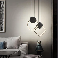 12w modern led pendant lights fixture luster bedside pendant lamp for kitchen living room 3 light color aluminum hanging lamps