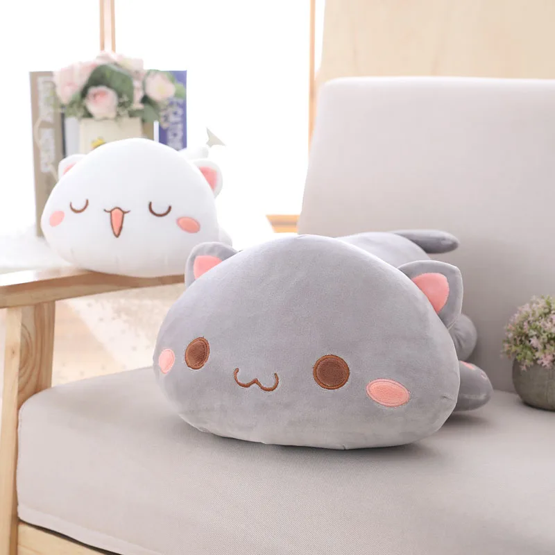 Lucky Boy Sunday Kawaii Лежа кошка плюшевая игрушка мягкая Милая кошка плюшевая подушка Chshion детские плюшевые игрушки подарок на день рождения Рождество