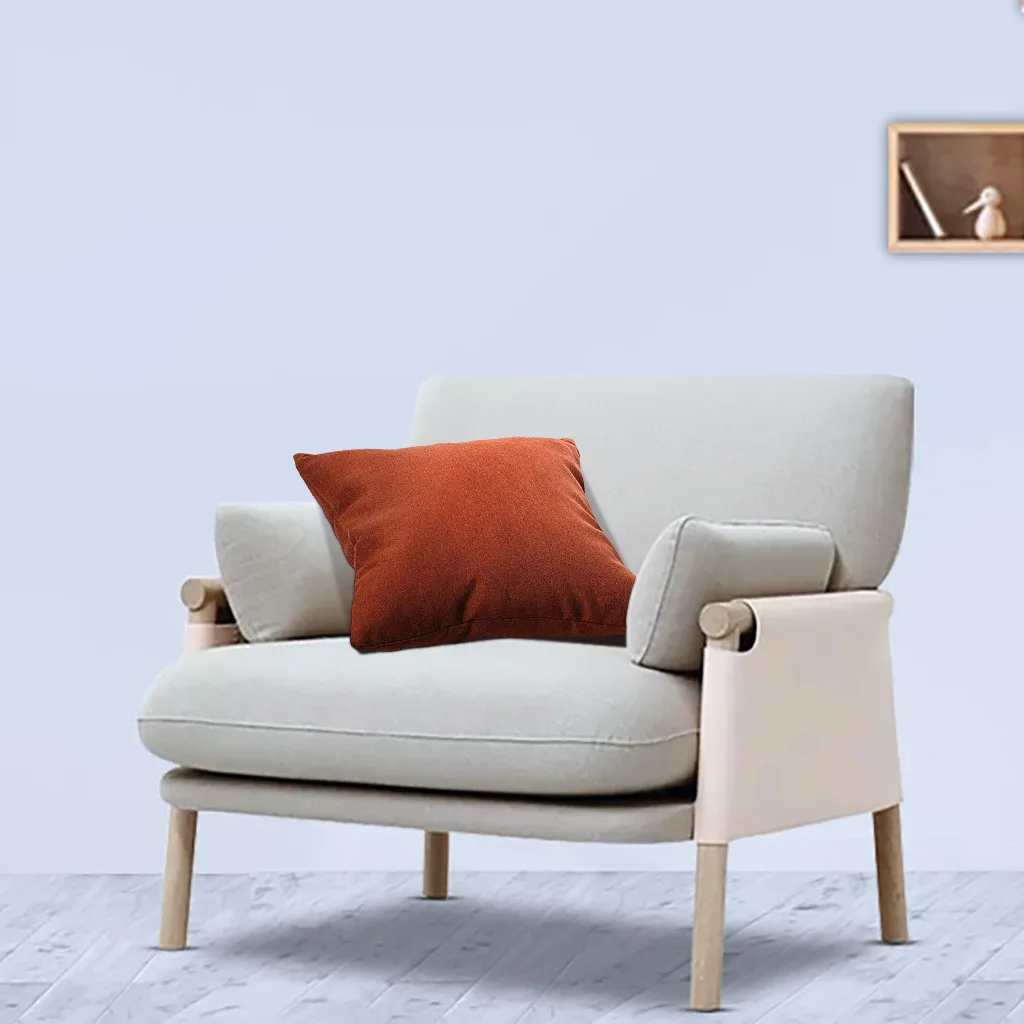 Квадратные декоративные подушки для дивана чехол однотонный простой