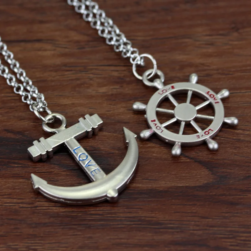 Горячая продажа Diy Ручная работа цепь из нержавеющей стали парное ожерелье руль