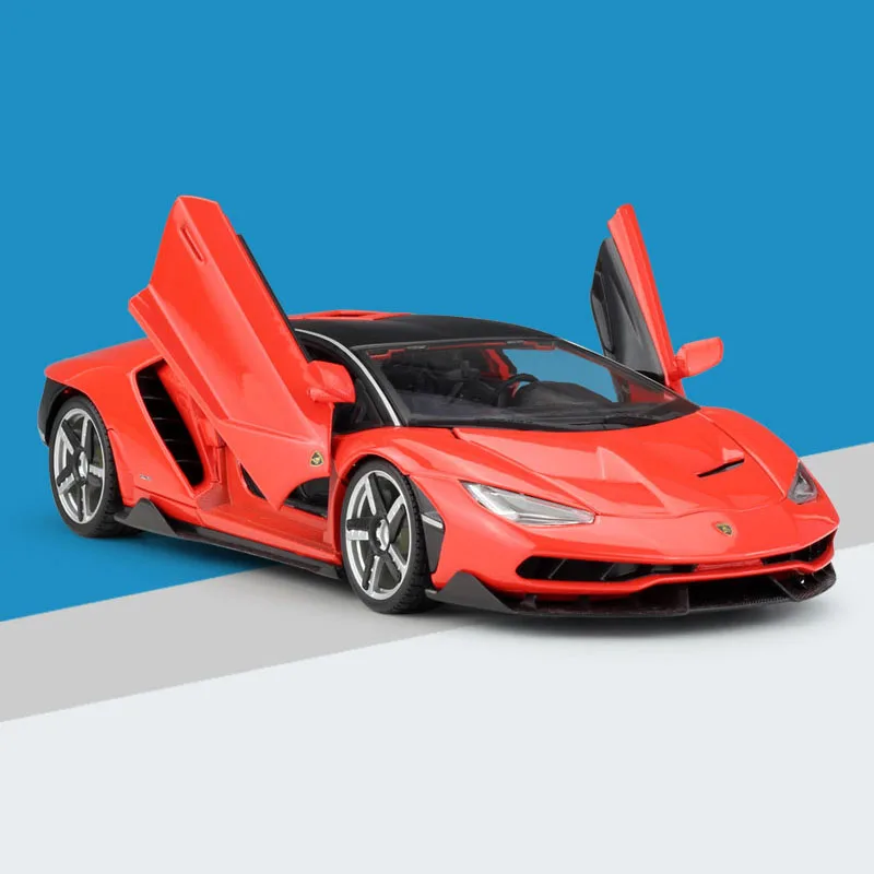 Maisto LP770 Сентенарио литая под давлением модель автомобиля 1:18 из металлического сплава Высокая симуляция автомобилей с базой Игрушки для мальчиков подарки для мальчиков - Цвет: Red with box