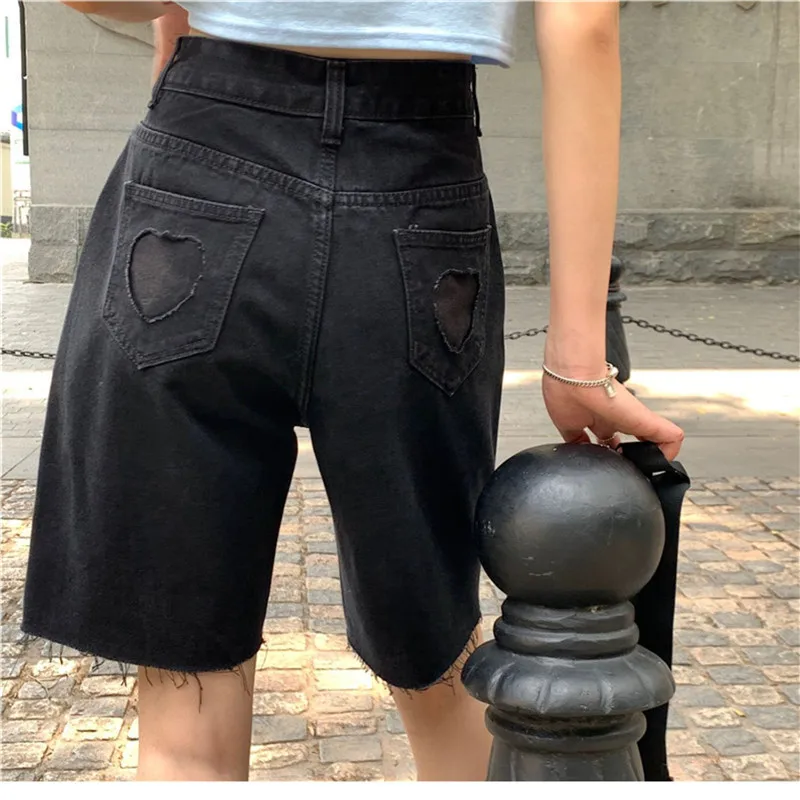 

Denim Shorts Women High Waist Summer Korean Style Women's Clothing Harajuku Shorts Smart Casual Basic Fashion Shorts Jeans