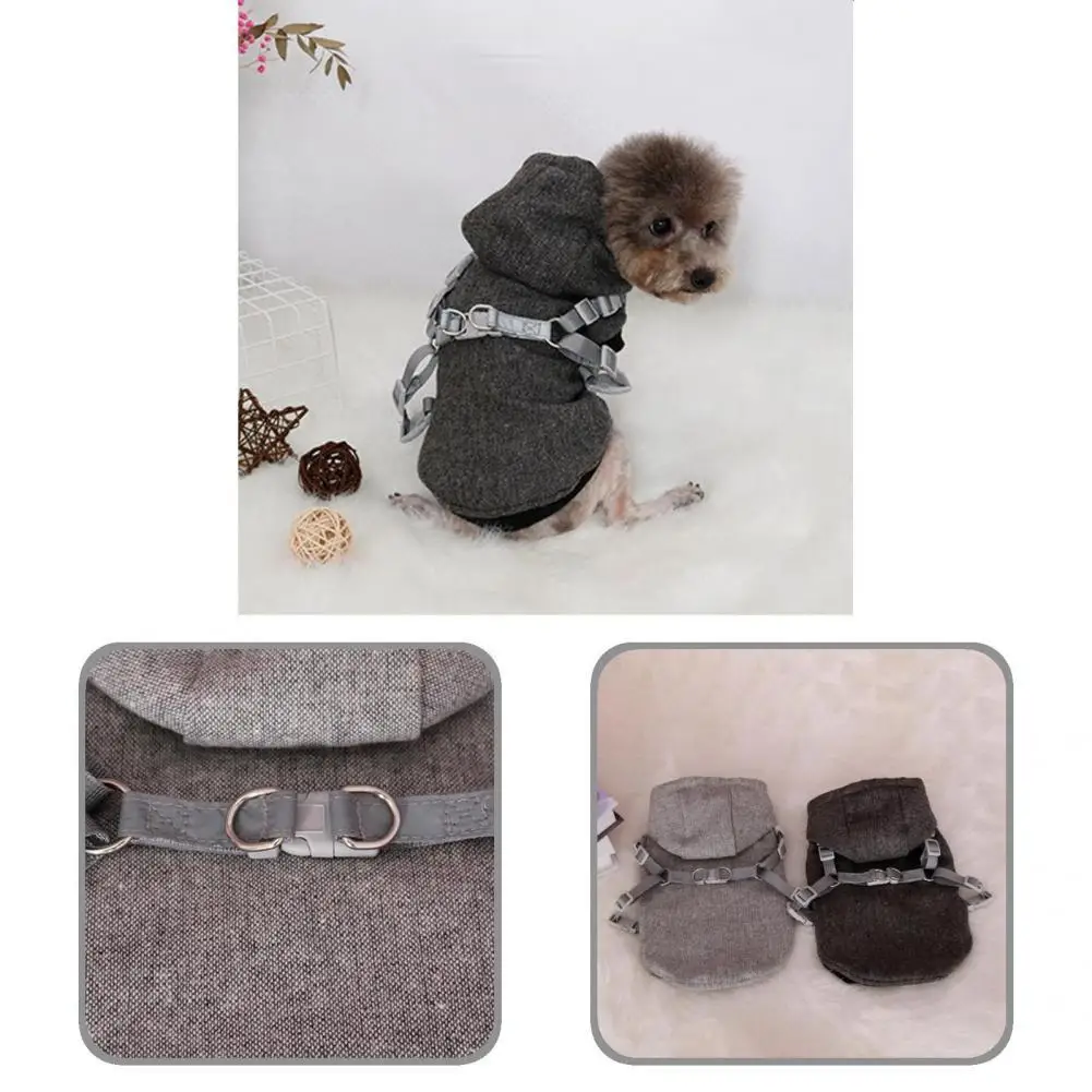 

Stylish Pet Hoodie Non-shrink Keep Warm Unisex Pet Winter Hoodie Clothes
