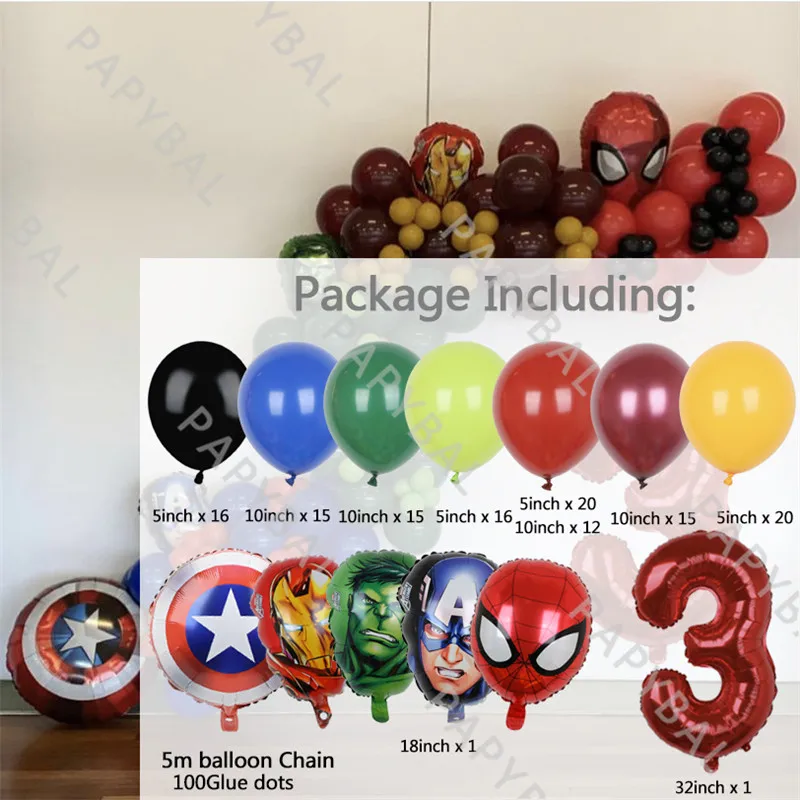 137 шт. детский воздушный шар Человек-паук | Дом и сад