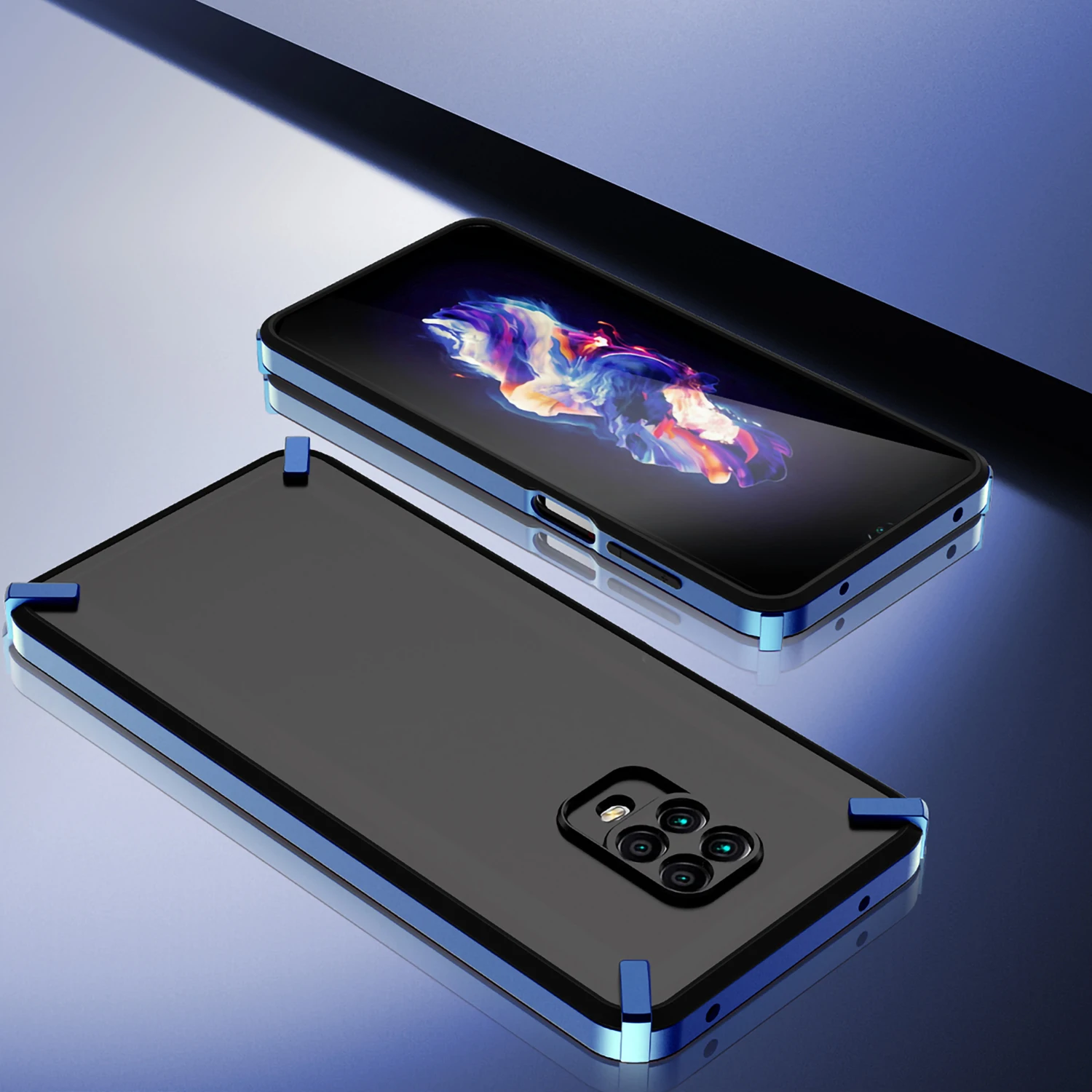 

For Xiaomi Redmi Note 9 Pro Case 3 IN 1 360 Full protection Plating TPU Frame Hard PC Back Cover For Redmi Note 9S
