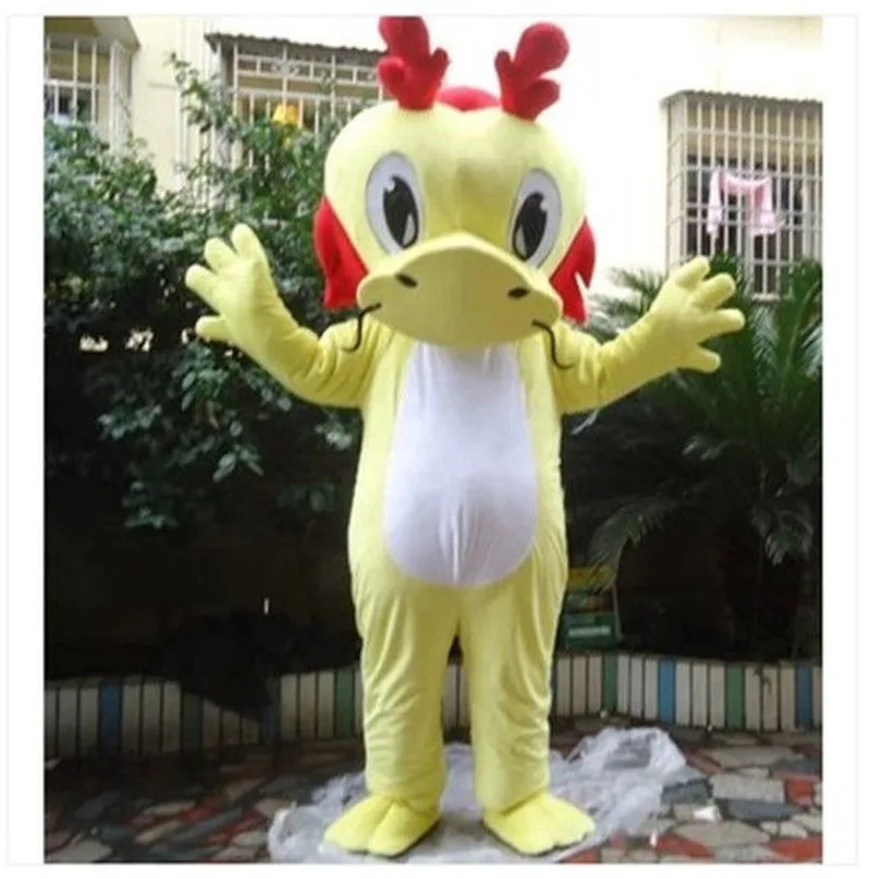 

New Yellow Dinosaur Mascot Costume Adults Outfit Parade Party Dress Advertising Promotion Carnival Halloween Xmas Easter Adults