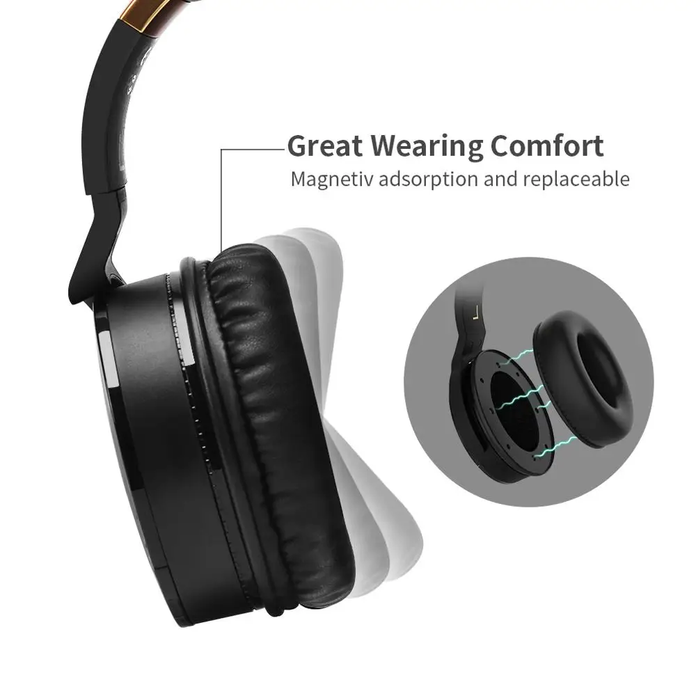 COWIN E8 активные наушники с шумоподавлением, Bluetooth наушники, беспроводные Накладные наушники с микрофоном, Hi-Fi наушники для путешествий и работы, ANC