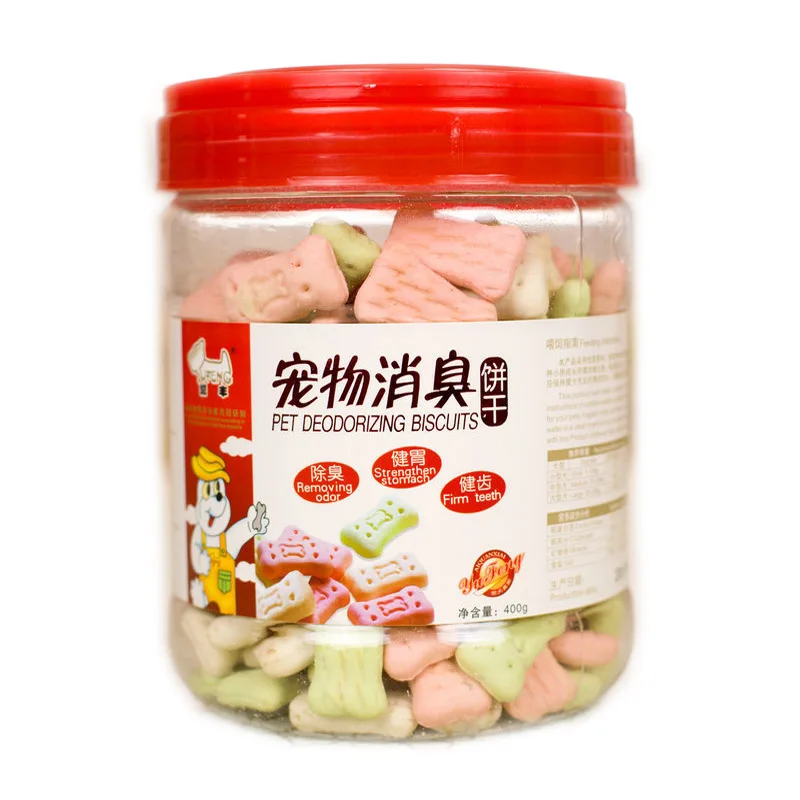 

Yufeng Pet Dog Biscuit Pet Deodorant Bone Biscuit Tencross Flavor Teddy Bichon Snack 400G