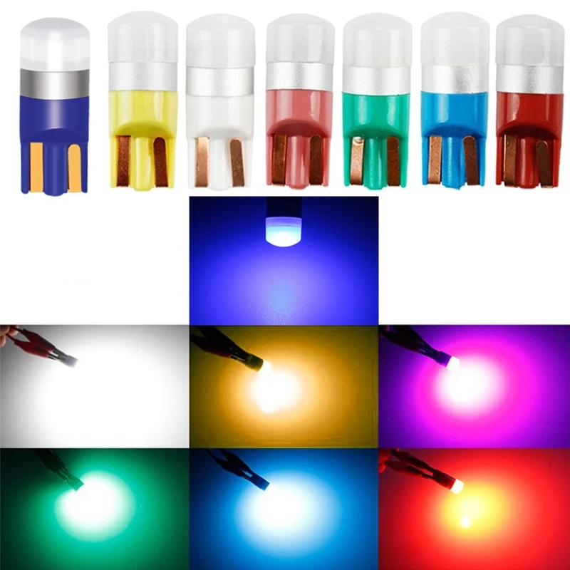 

4Pcs Universal Car Dome Light High Brightness 3030 1SMD T10 LED Bulb Replacement Easy to Install LED Bulbs