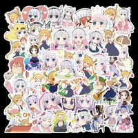 1050pcs cartoon anime miss kobayashis dragon maid stickers for computer luggage car skateboard graffiti stickers decal kid toy