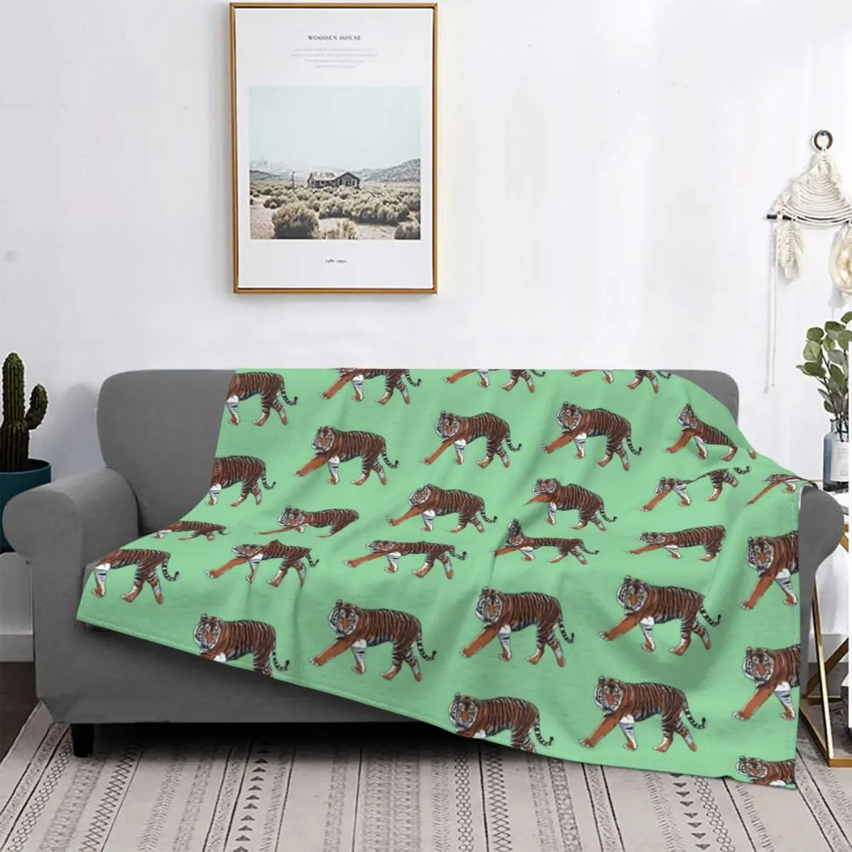 

Манты Тигре де Бенгальская с изображением животных из тропических пикселей, Манта-переноска для cama, офисная одежда