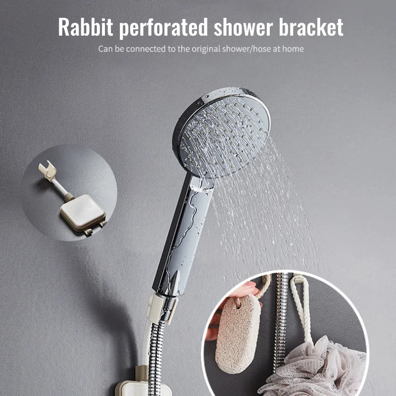 

1 шт. перфорация фиксированный Насадки для душа вешалка душевая держатель присоска Насадки для душа Ванная комната душа аксессуары опорная ...