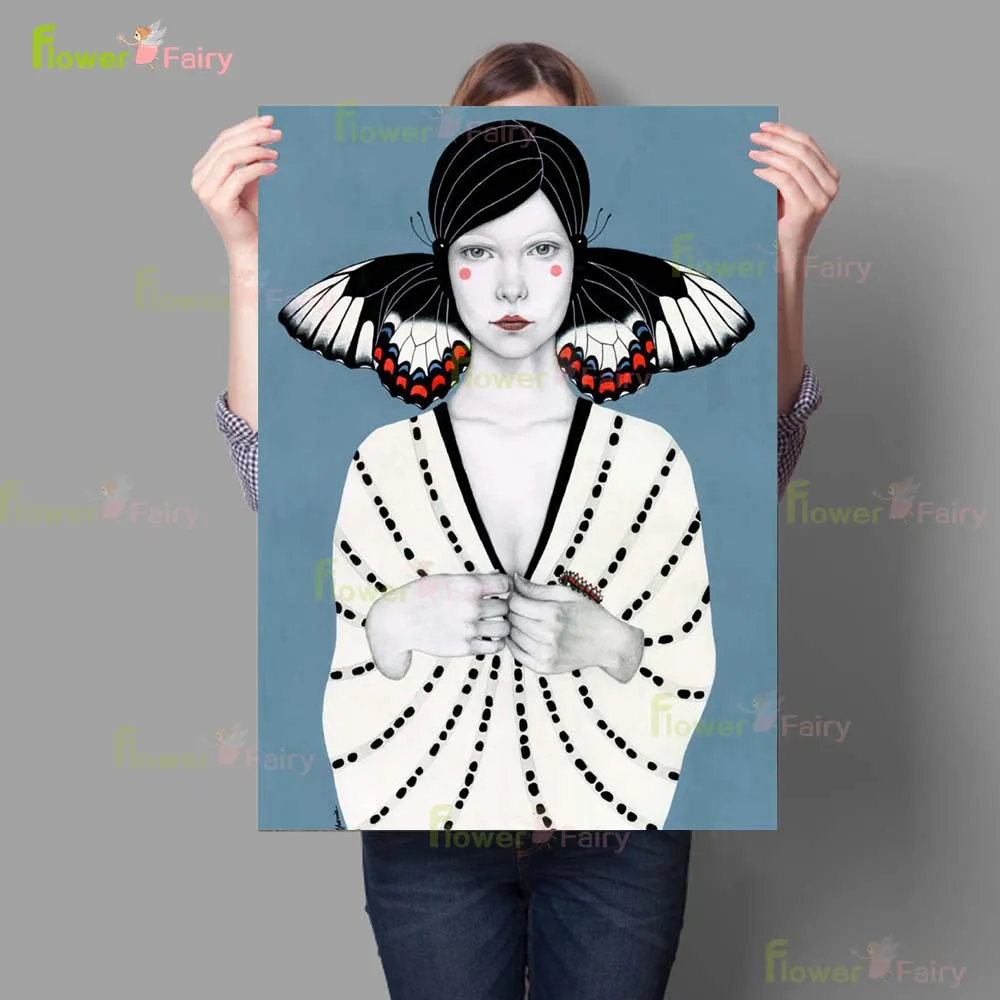 

Абстрактная картина "Девушка бабочка"